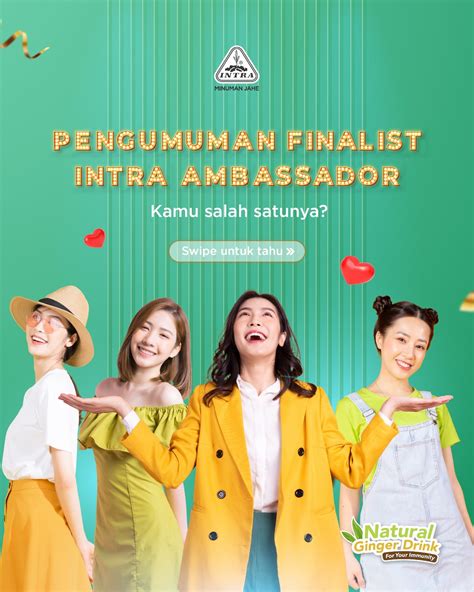 intra jahe wangi selamat  sahabat intra   terpilih