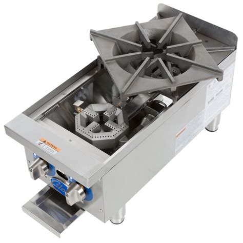 Globe GHP12G 12 Countertop Gas Hot Plate 44 000 BTU