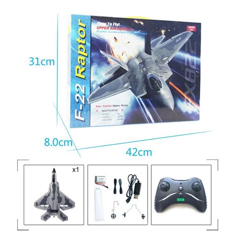 Super RC F 22 Raptor Jet Remote Control Aircraft Grandado