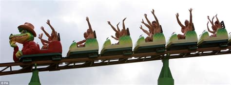 Naked Rollercoaster World Record To Be Set On Green Scream At Southend On Sea Daily Mail Online