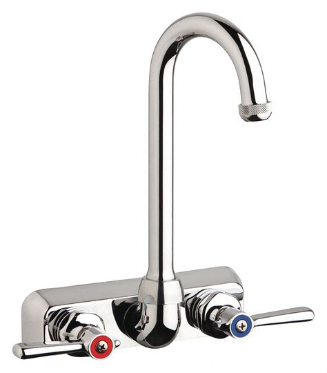 Chicago Faucets Gpm Flow Rate Hot And Cold Water Washboard Sink Faucet Gn W W Gn Ae