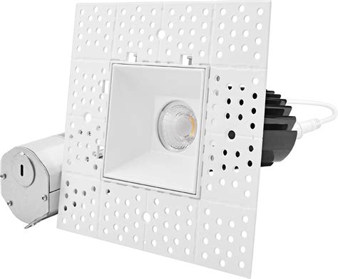 Luxrite Inch Square Trimless Led Recessed Light Cct Selectable