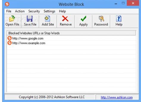 website block  softpedia