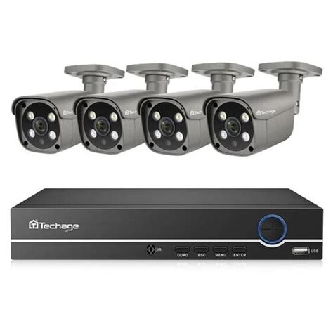Купить Цифровой IP POE комплект видеонаблюдения на 4 камеры 5Mp со ...