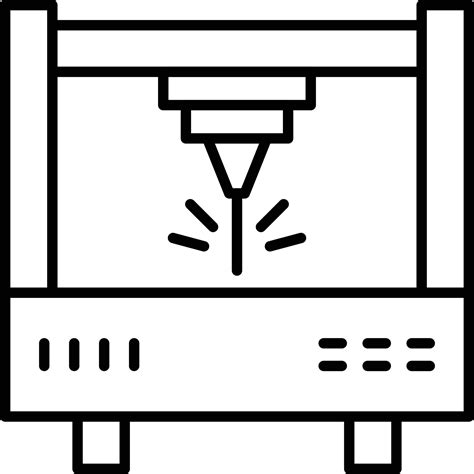 Laser Cutting Machine Line Icon 16843061 Vector Art at Vecteezy