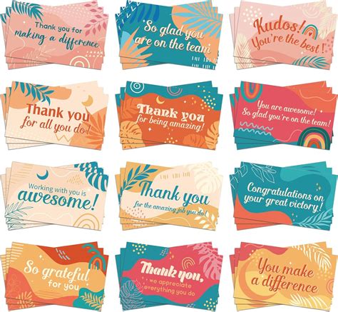 Amazon Yeaqee Pcs Employee Appreciation Cards Kudos Cards