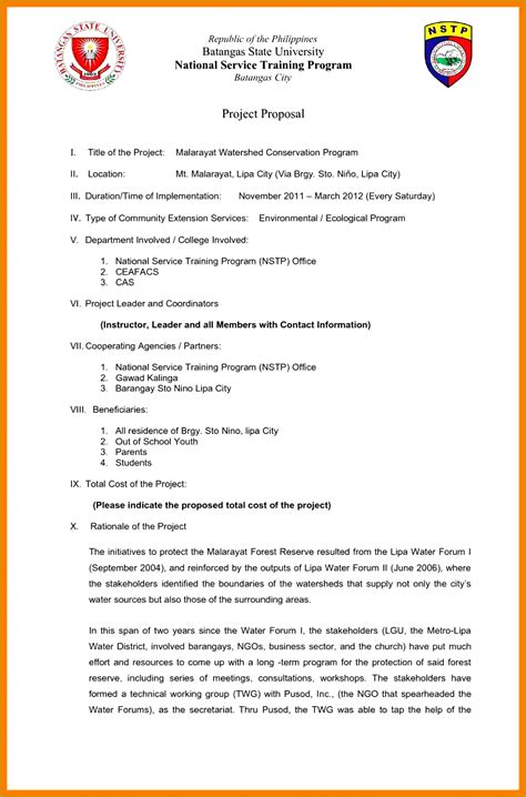 community project proposal template fabtemplatez