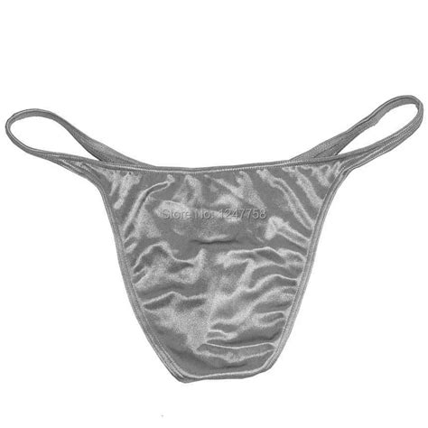 Sexy Mens Underwear Slips Micro Tanga Homem Broek String Calcinhas Homme Brilhante Bikini De