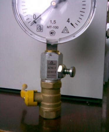 Клапан для манометра КМ-1 (сброс давления на ноль, сертификат) купить в ...