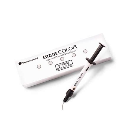 Estelite COLOR šviesoje kietinama medžiaga (0,5 ml) – UAB Visi atsakymai