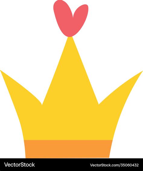 sticker  crown gold color  white royalty  vector