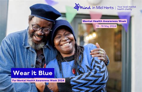 Wear It Blue Mental Health Awareness Week Mind In Mid Herts