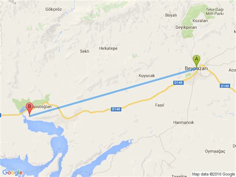 Beypazarı Ankara Çayırhan Arası Kaç Kilometre