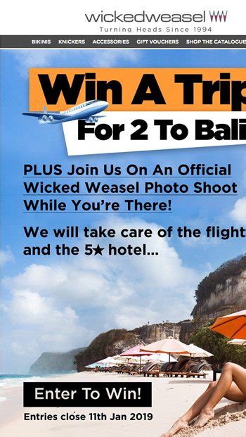 Bikini Comp Winners Midnight Whisper Wicked Weasel Email Archive