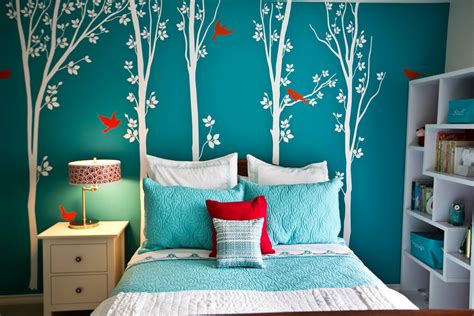 Бирюзовые обои (65 фото): цвет бирюзы на стенах в интерьере зала и ...