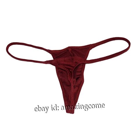 Men Enhance Pouch Thong Bikini G String Minikini Tangas Posing Underwear T Back EBay