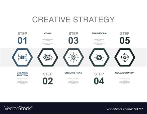 Creative strategy vision team Royalty Free Vector Image