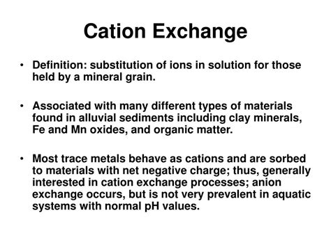 cation exchange powerpoint    id