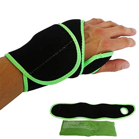Wrist Ice Pack Wrap Hand Support Brace With Reusable Gel Pack Hot Cold Therapy