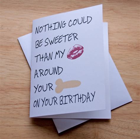 Birthday Card For Boyfriend Oral Sex Birthday Gift Penis Etsy