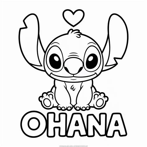 Ohana Süß Ausmalbilder Stitch - Ausmalbild Stitch Ohana | Ausmalbilder Ausdrucken