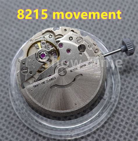 Japan Miyota 8215 Movement 21 Jewels Automatic Mechanical Date Movement ...