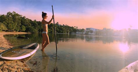 Sunset after paddle in Noosa River