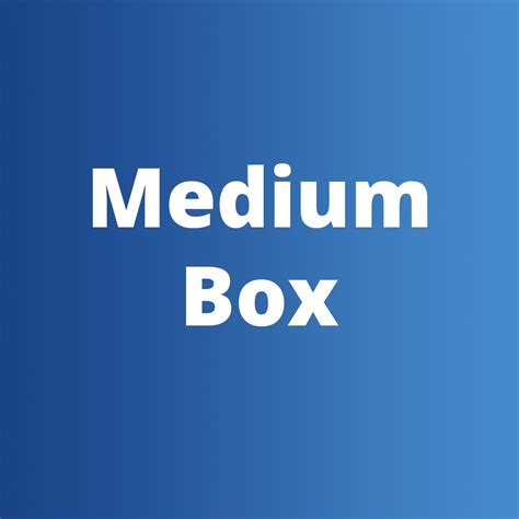 medium box mailservicecentercom