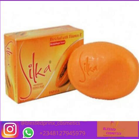 Silka Papaya Whitening Herbal Soap 1pics Blessedprinxcosmetics
