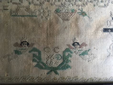 Antique Embroidery Sampler From 1842 Etsy Canada