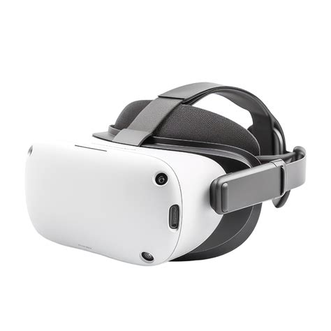 Virtual Reality or VR headset isolated on transparent background . VR
