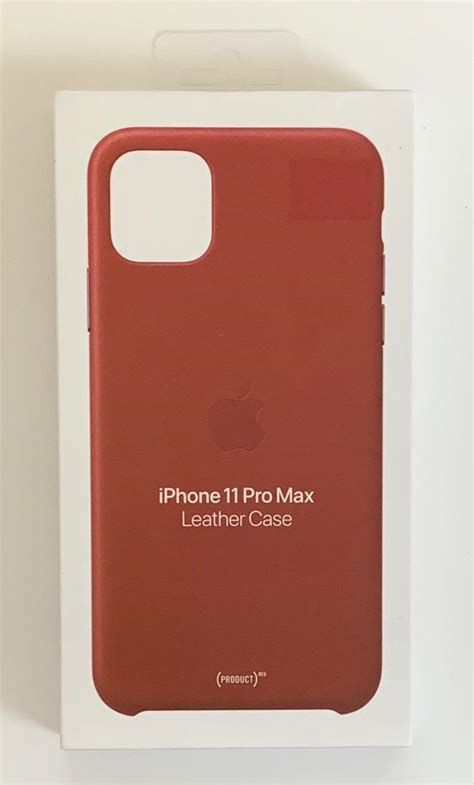 純正iphone 11 Pro Max レザーケース Product Red メルカリ