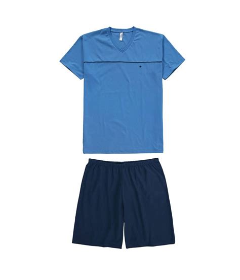 Pijama Curto Masculino 100 Algodão Malwee 1000073467 lingerie br
