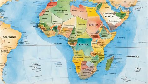 afrika karte mit laendern uebersicht details