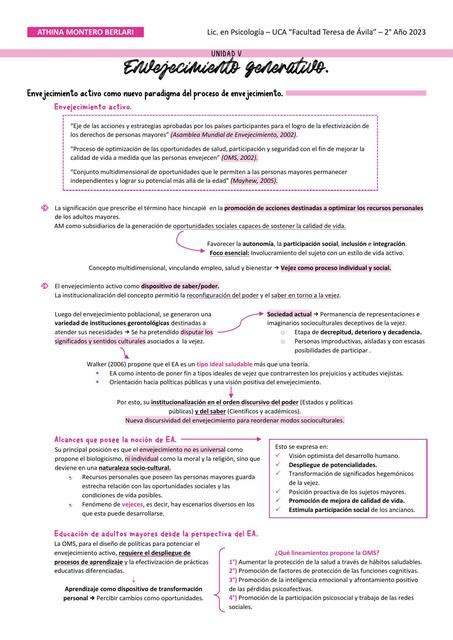 Unidad Psicolog A De La Vida Adulta Y La Vejez Trofoblastocito O