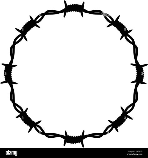 Barb Wire Icon Design Template Vector Illustration Stock Vector Image