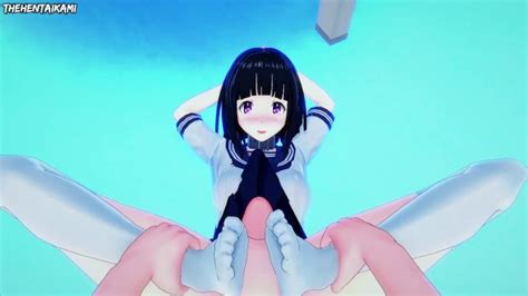 Eru From Hyouka Gives You A Footjob Hentai POV Pornhub