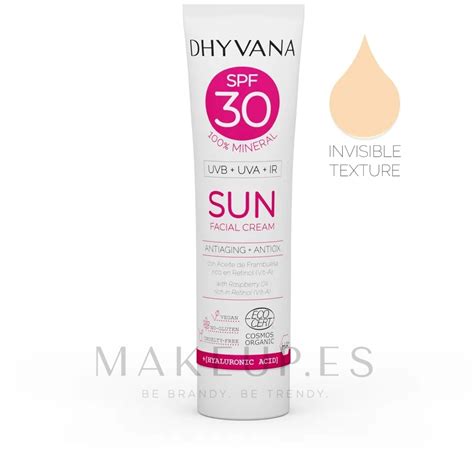 Crema Protectora Solar Fps Dhyvana Raspberrry Oil Hyaluronic