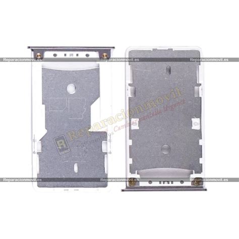 Bandeja Sim Y Sd Plateada Para Xiaomi Redmi