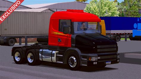 Skin Scania 114T Vermelha No Bitrem EXCLUSIVO Skins Games Truck