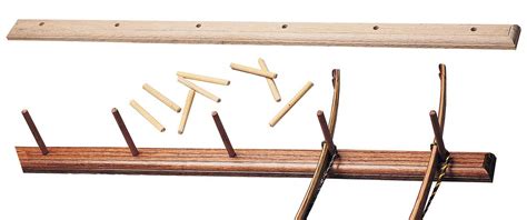 wood bow display rack