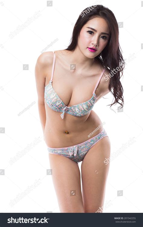 Beautiful Sexy Asian Woman Lingerie On Stock Photo 201542255 Shutterstock