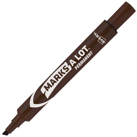 Avery Marks A Lot Permanent Markers Large Desk Style 1 Brown Marker