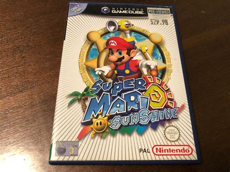 Super Mario Sunshine Nintendo Gamecube Game Complete Pal Authorised