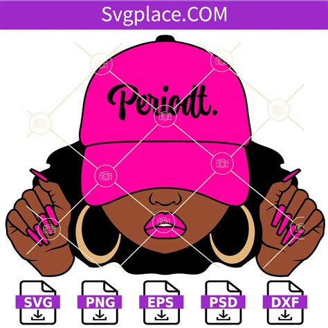 Periodt Woman Cap Svg Svg Place