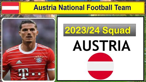 Austria National Football Team 2023 24 New Austrian Football Players