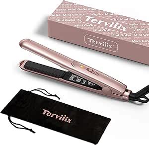 Terviiix Mini Hair Straightener For Short Hair Bangs Small Flat Iron