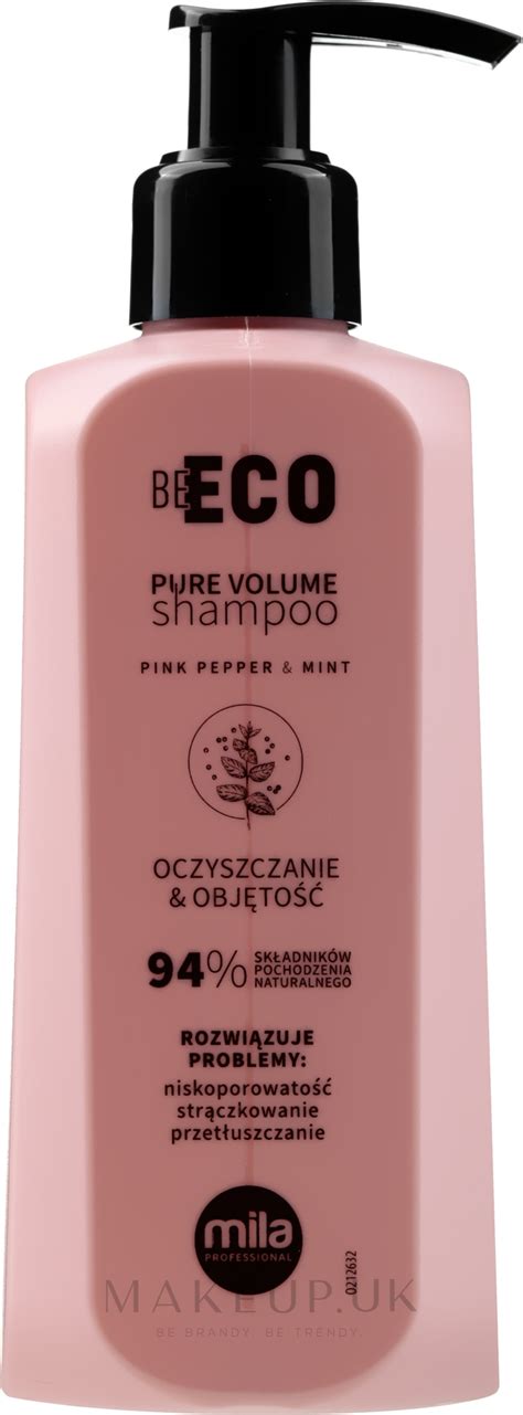 Mila Professional Be Eco Pure Volume Shampoo Volume Shampoo Makeup Uk