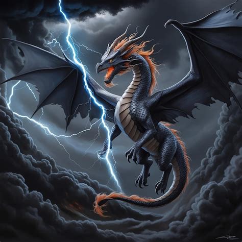 Captivating Dragon Illustration Unleashing Mythical Beasts in Stunning