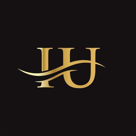 Premium Vector Iu Letter Linked Logo For Business And Company